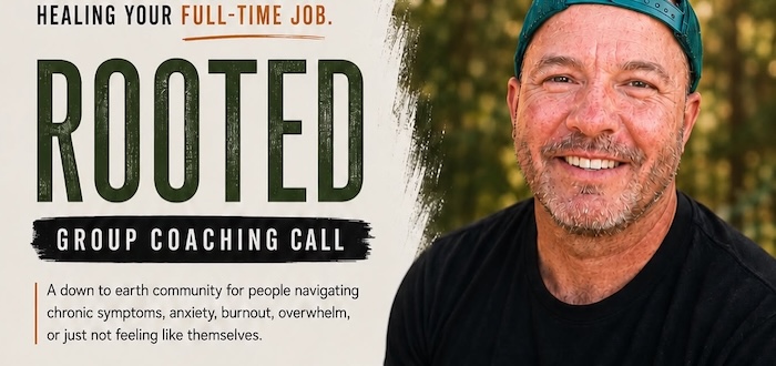 Mitch Webb with title Rooted Group Coaching Call
